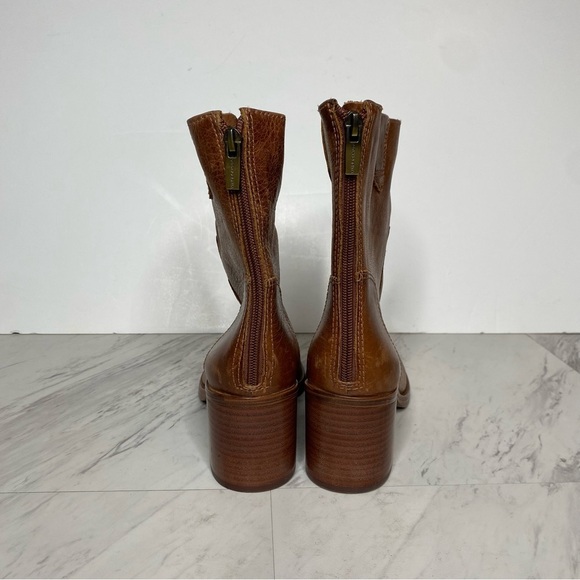 Vince Camuto Zeldina Brown Stacked Heel Boot 8M - Picture 3 of 15